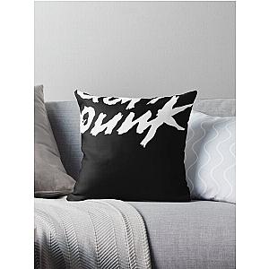 white script logo daft  Throw Pillow