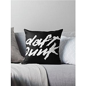 white script logo daft Throw Pillow