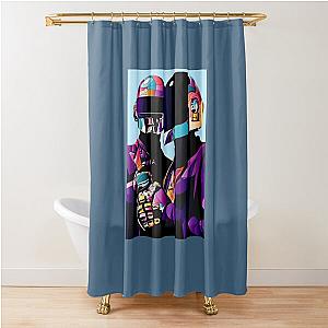 purple helmet good Shower Curtain