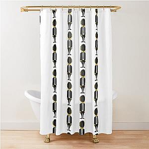 Daft Yellow Punk Shower Curtain