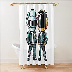 Daftpunk in Iconic Style Shower Curtain