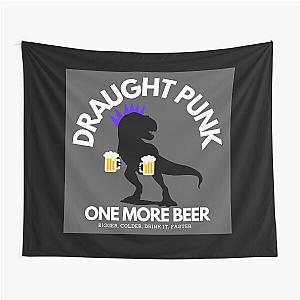 Draught Punk Dino Daft Punk Beer Joke Tapestry