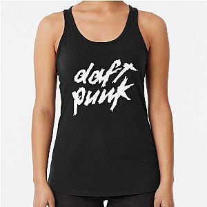 white script logo daft   Racerback Tank Top