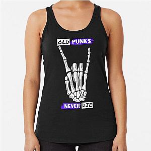 Old Punks Never Die T-Shirt Cool Design Tee Racerback Tank Top