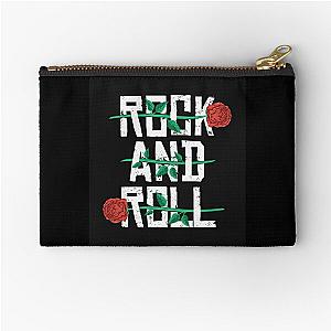 Rock and Roll Punk Roses Zipper Pouch