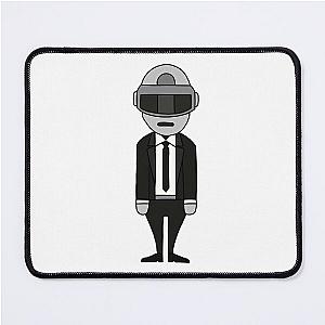 Daft Grey Punk Mouse Pad