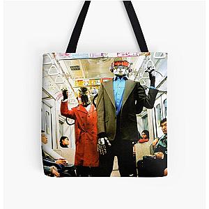 Daft In Train All Over Print Tote Bag