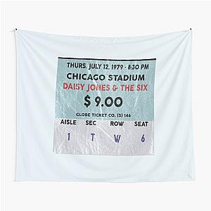 Daisy Jones and the Six Concert Ticket Tapestry
