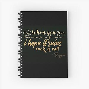Daisy Jones and The Six lyrics Spiral Notebook, simplified to:
Daisy Jones and The Six Spiral Notebook