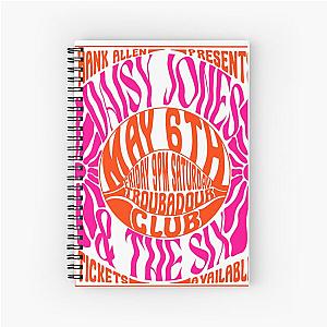 Daisy Jones and The Six Vintage Concert Shirt, Aurora World Tour T Shirt, Music Daisy Jones Gift Spiral Notebook