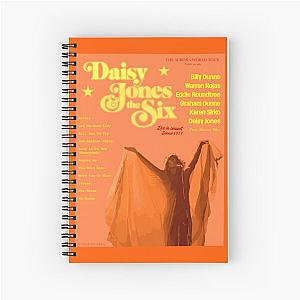 Daisy Jones and the Six Poster World Tour Spiral Notebook