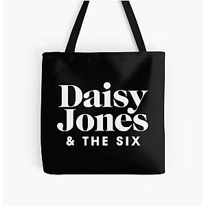 Daisy Jones and the Six White All Over Print Tote Bag