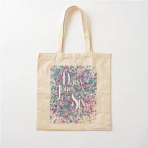 Daisy Jones and The Six Black Retro Band Logo Cotton Tote Bag