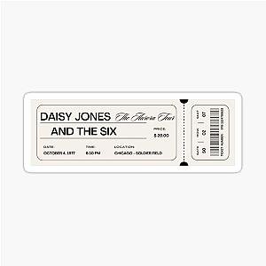 Daisy Jones and the Six Ticket Sticker