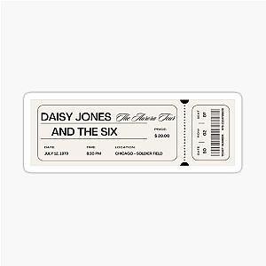 Daisy Jones and the Six Aurora Ticket Sticker
