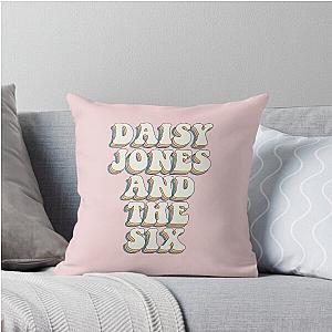 Daisy Jones and the Six Retro Throw Pillow