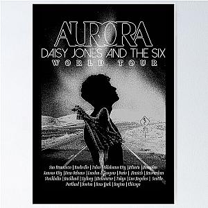 Aurora World Tour Daisy Jones and the Six Merch Poster