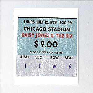 Daisy Jones and the Six Concert Ticket Poster