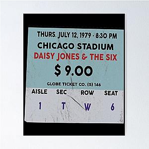 Daisy Jones and the Six concert ticket poster