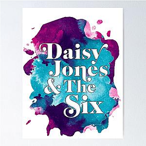 Daisy Jones and The Six Colour Retro Poster