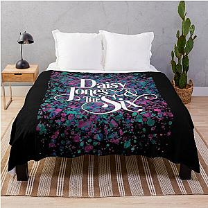 Daisy Jones and the Six Black Retro Band Logo Throw Blanket