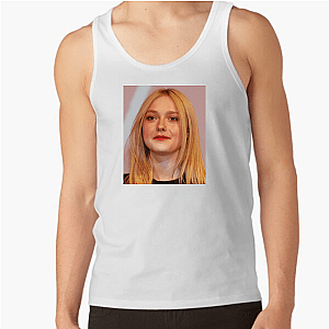 Dakota Brings the Still Heat Dakota Fanning Tank Tops
