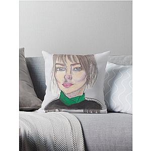 Dakota johnson watercolour illustration  Throw Pillow