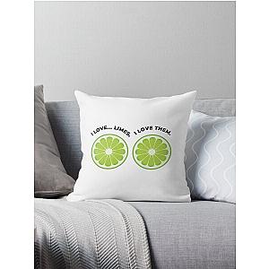 I Love Limes Dakota Johnson Throw Pillow