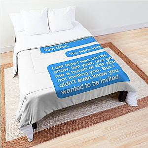 Dakota Johnson Ellen texts Comforter