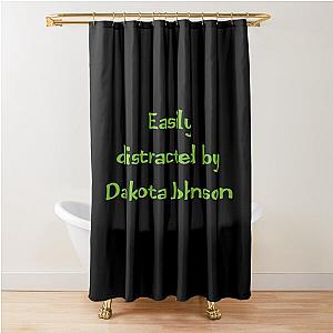 Easily distracted by Dakota Johnson (v2) Shower Curtain