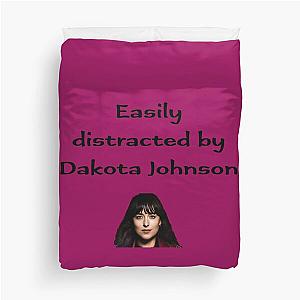 Easily distracted by Dakota Johnson (v3) Duvet Cover