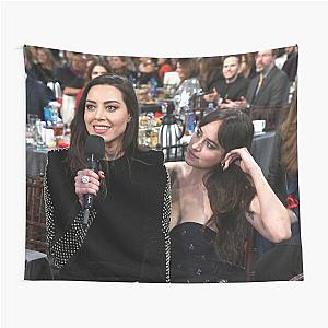 Aubrey Plaza and Dakota Johnson Tapestry