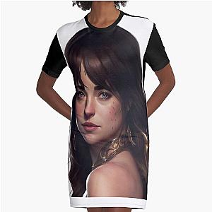 Dakota Johnson Fairytale Princess (v2) Graphic T-Shirt Dress