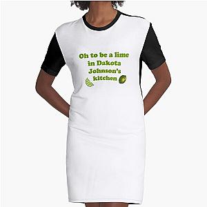 Oh to be a lime in Dakota Johnson’s kitchen Graphic T-Shirt Dress