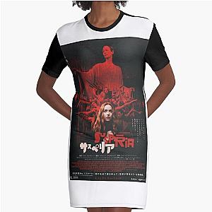 Suspiria Dakota Johnson Japanese Movie Poster Remake  Graphic T-Shirt Dress