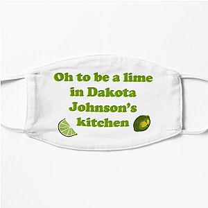 Oh to be a lime in Dakota Johnson’s kitchen Flat Mask