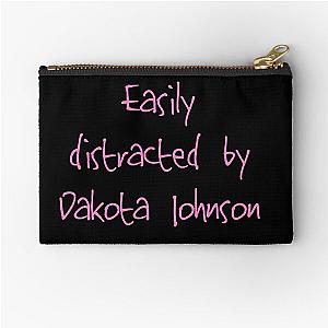 Easily distracted by Dakota Johnson Zipper Pouch