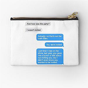 Dakota Johnson Ellen texts Zipper Pouch