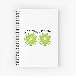 I Love Limes Dakota Johnson Spiral Notebook