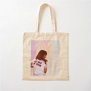 Dakota Johnson pink glitter get off my d$ck  Cotton Tote Bag