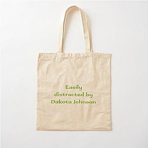 Easily distracted by Dakota Johnson (v2) Cotton Tote Bag