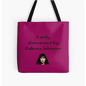 Easily distracted by Dakota Johnson (v3) All Over Print Tote Bag