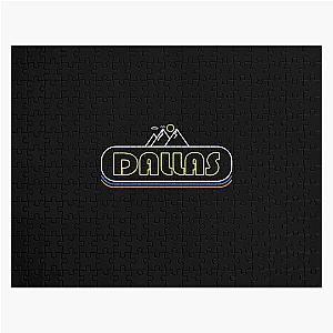 Dallas Texas Neon Lights Souvenir Gift Hometown Nature Jigsaw Puzzle