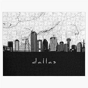 Dallas Marble Skyline Jigsaw Puzzle