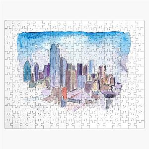 Dallas Texas Skyline Jigsaw Puzzle