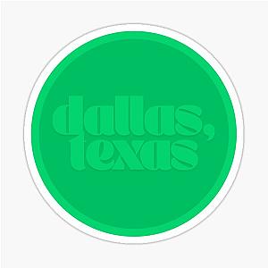 dallas texas green sticker