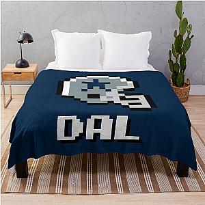 Dallas Tecmo Super Bowl Football Helmet Throw Blanket
