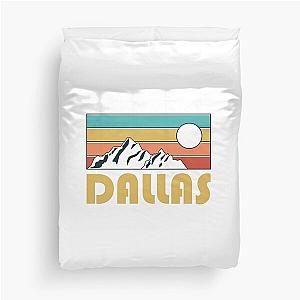 Dallas Retro Vintage Dallas Texas Mountain Souvenir Gift Hometown Hiking Nature Duvet Cover