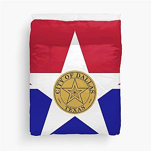 Flag of Dallas Duvet Cover