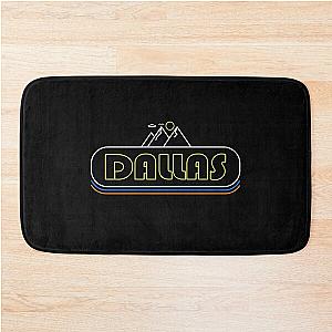 Dallas Texas  Neon  Gift  Hometown  Bath Mat